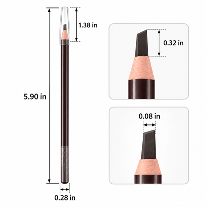 Precision Eyebrow Pencil with Angled Tip, Natural-Looking Brow Definer for Filling, Shaping and Everyday Makeup